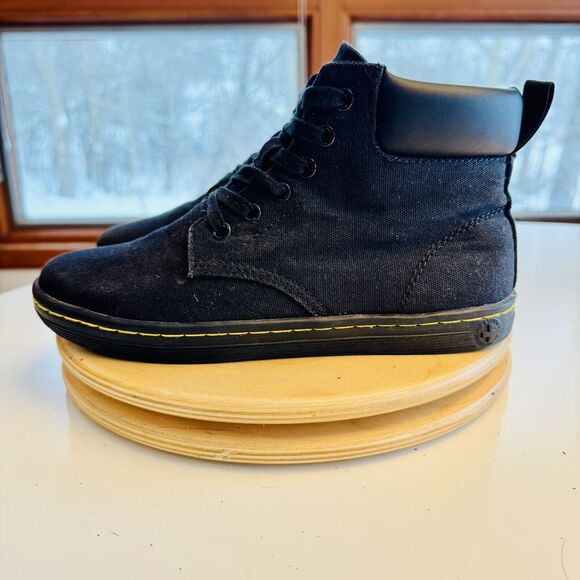 Dr. Martens Maelly Shoes Canvas High Top Black Size 7 US 38‎ EU - Picture 3 of 7